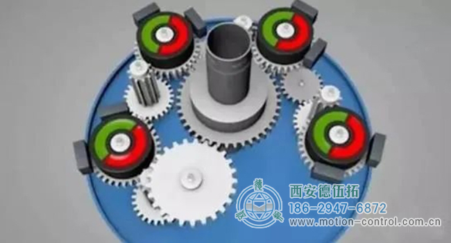 圖為絕對(duì)式編碼器的內(nèi)部齒輪結(jié)構(gòu)圖 圖為絕對(duì)式編碼器的內(nèi)部齒輪結(jié)構(gòu)圖